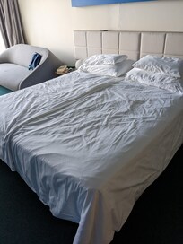 Beds after housekeepoing have visited