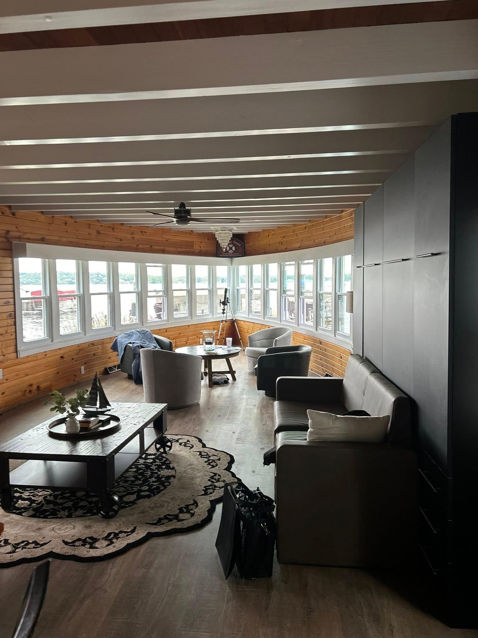 Spacious and comfortable. On the right is actually a Murphy bed that can increase capacity! 