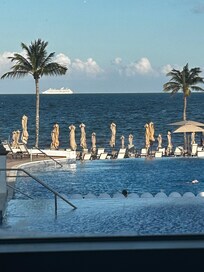 View from the pool was relaxing.