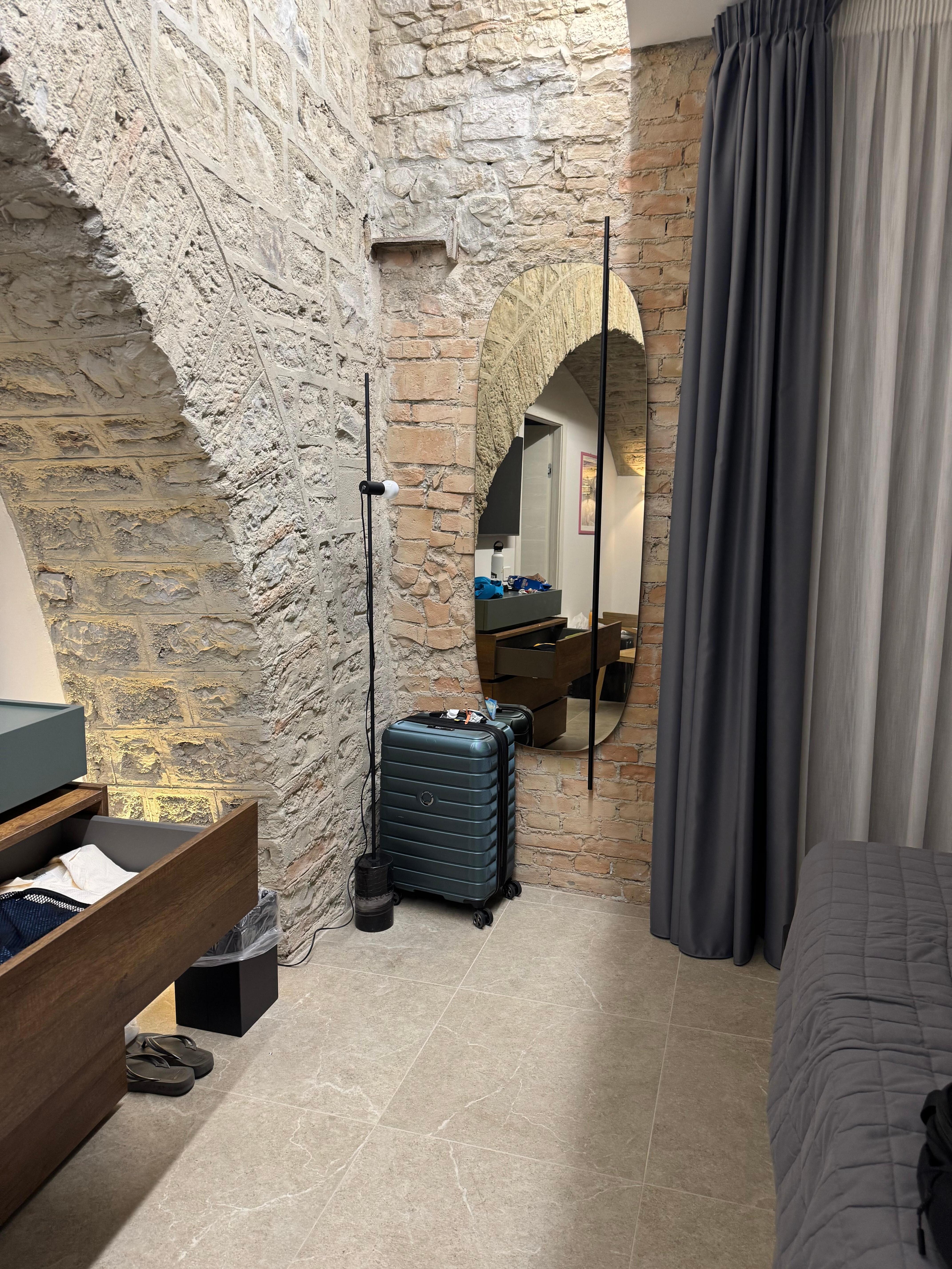 Loved the old stone interior.