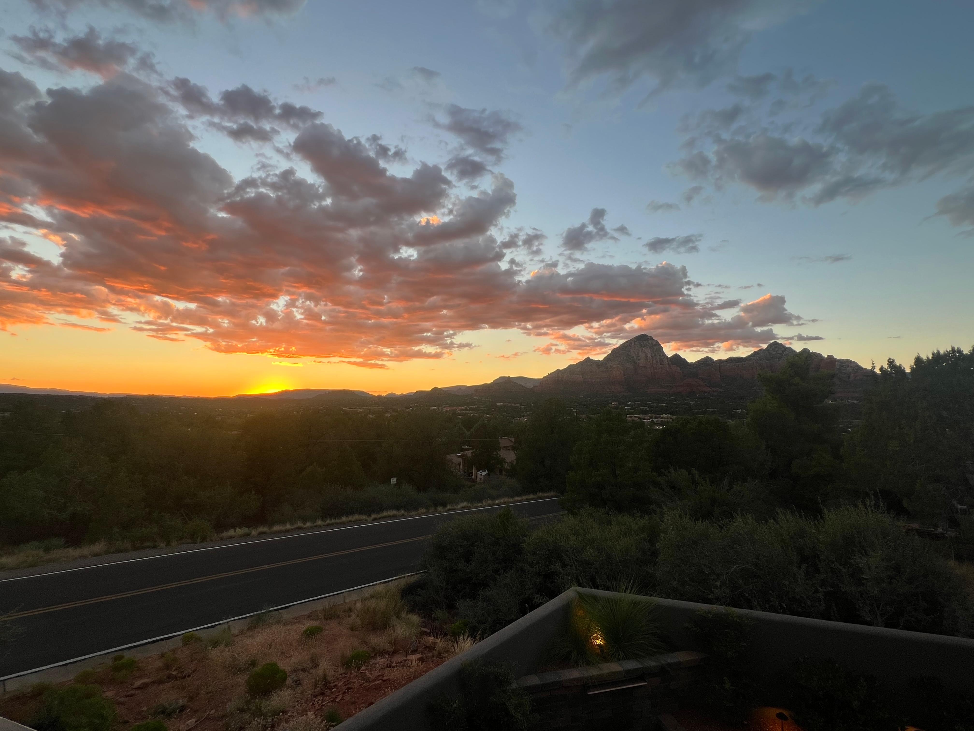 First evening from balcony...