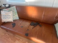 Torn sofa