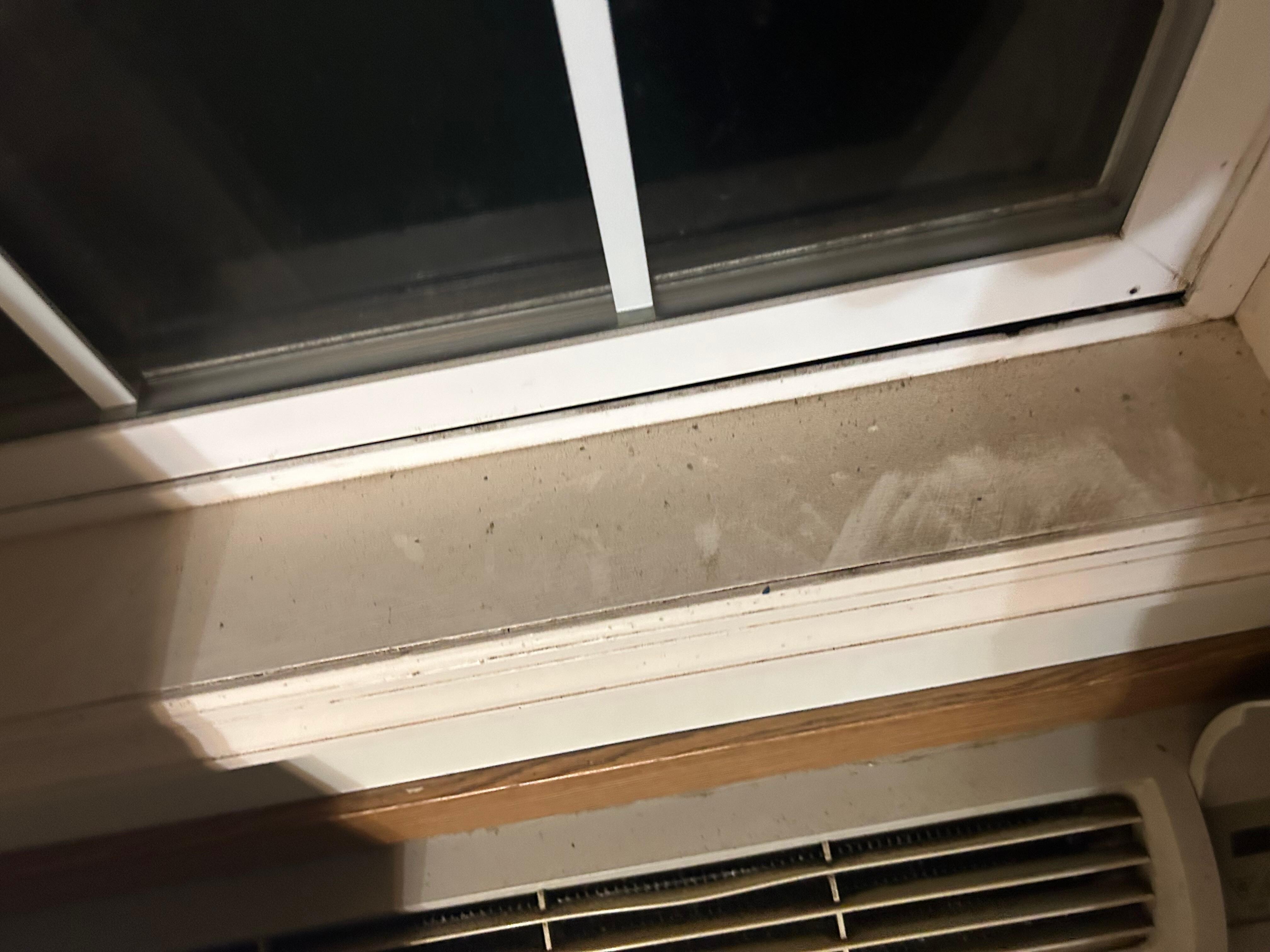 So much dust on the windowsill