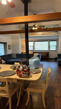 Dining and living room