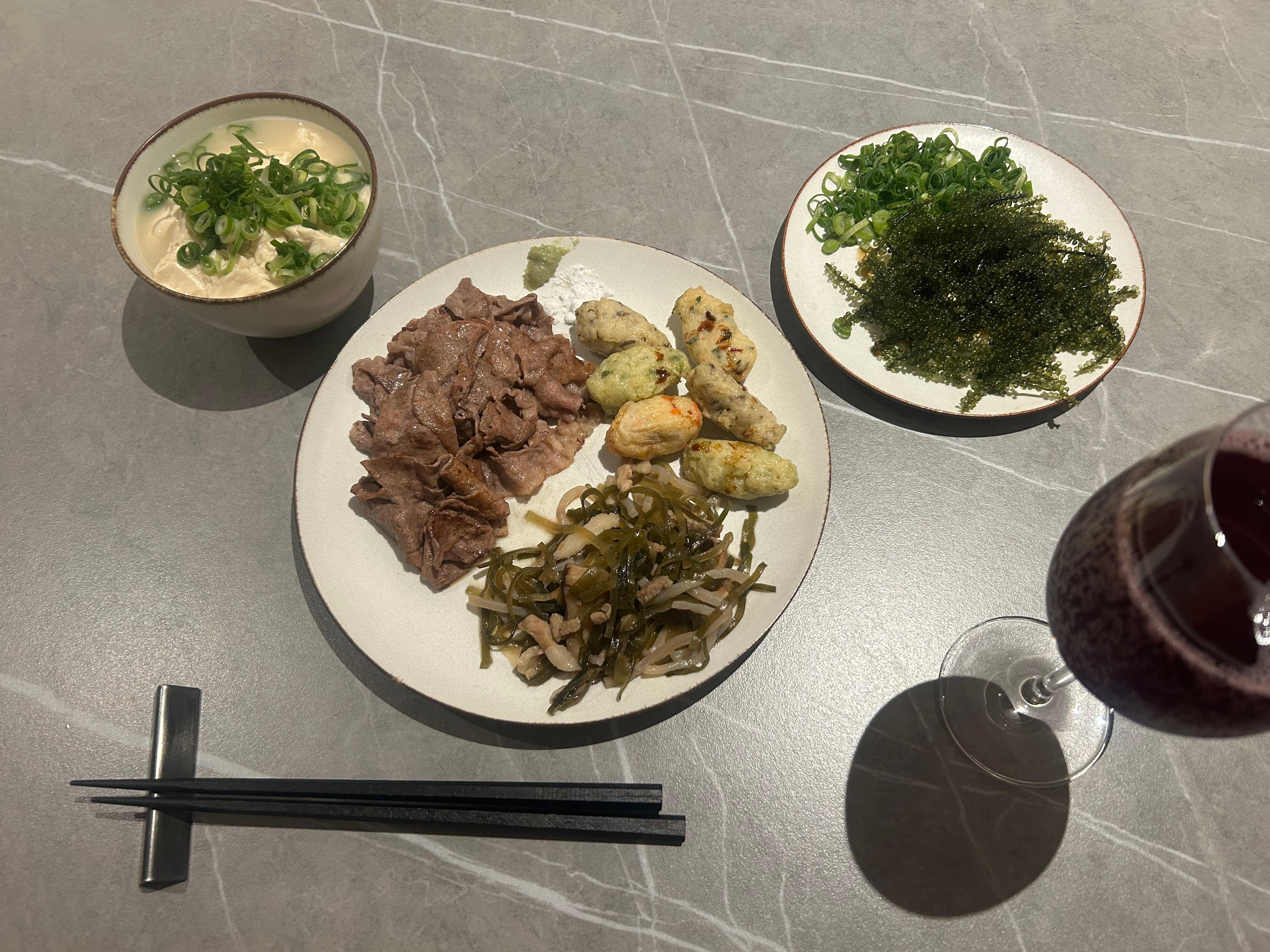 スーパーで買い出しした夕飯①