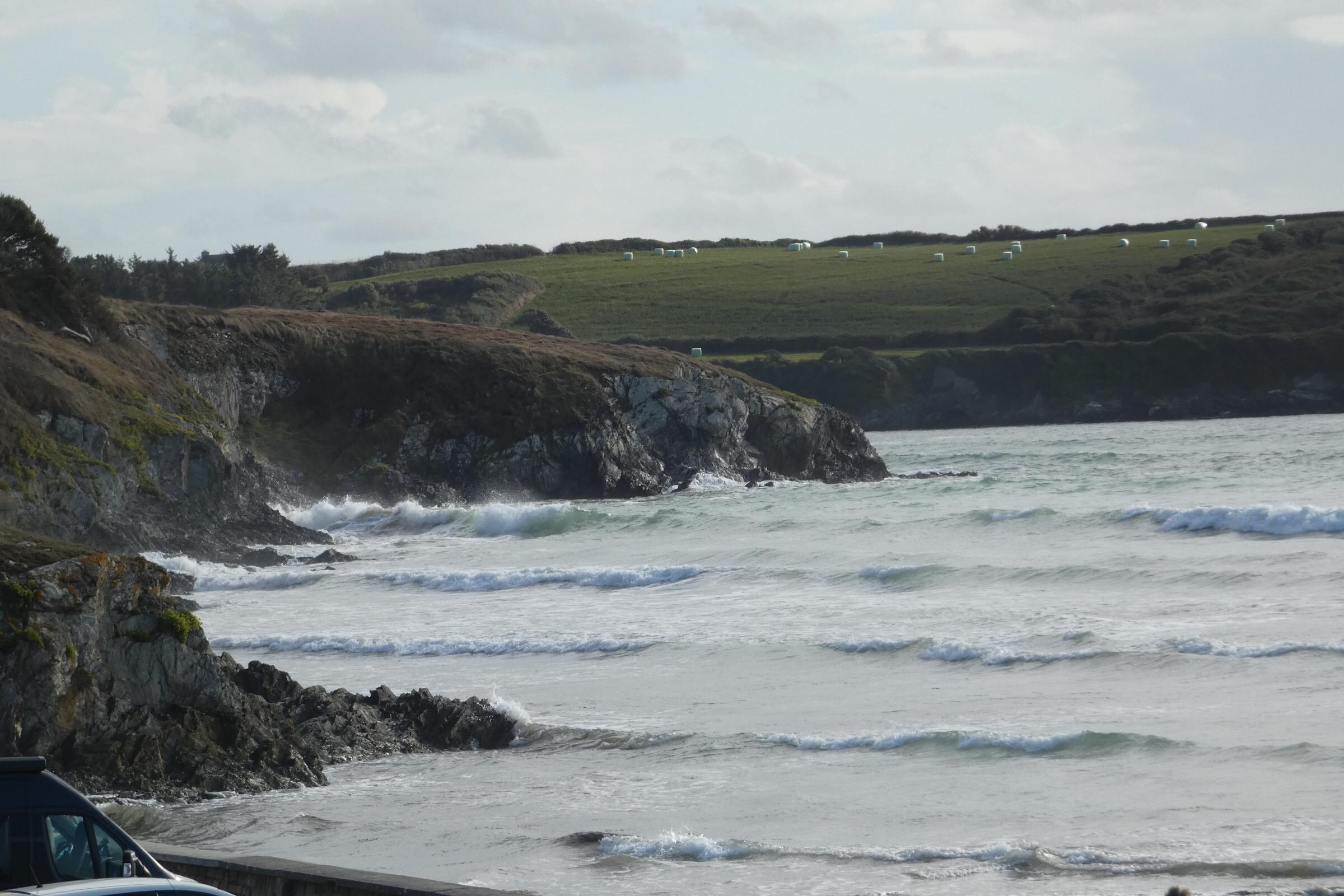 View to the left from the rental's balcony