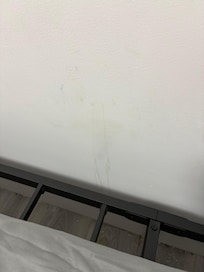 Wall Splatter behind the mattress we found while looking for bedbugs