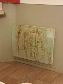Voilà  le radiateur notre chambre, infecte