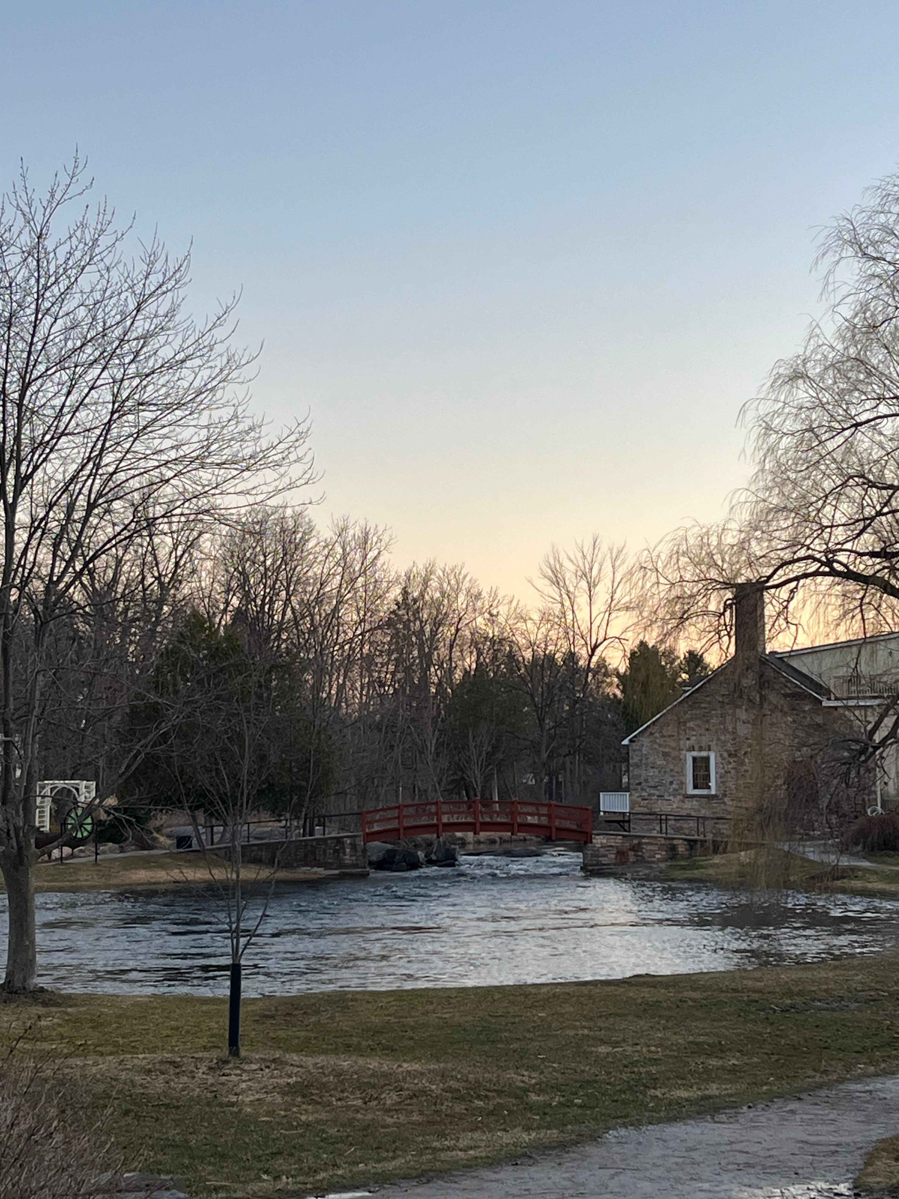 View of the Tay and the path directly behind the hotel. 