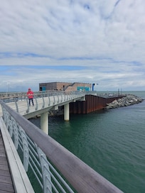 Prerow,
neue, lange Seebrücke