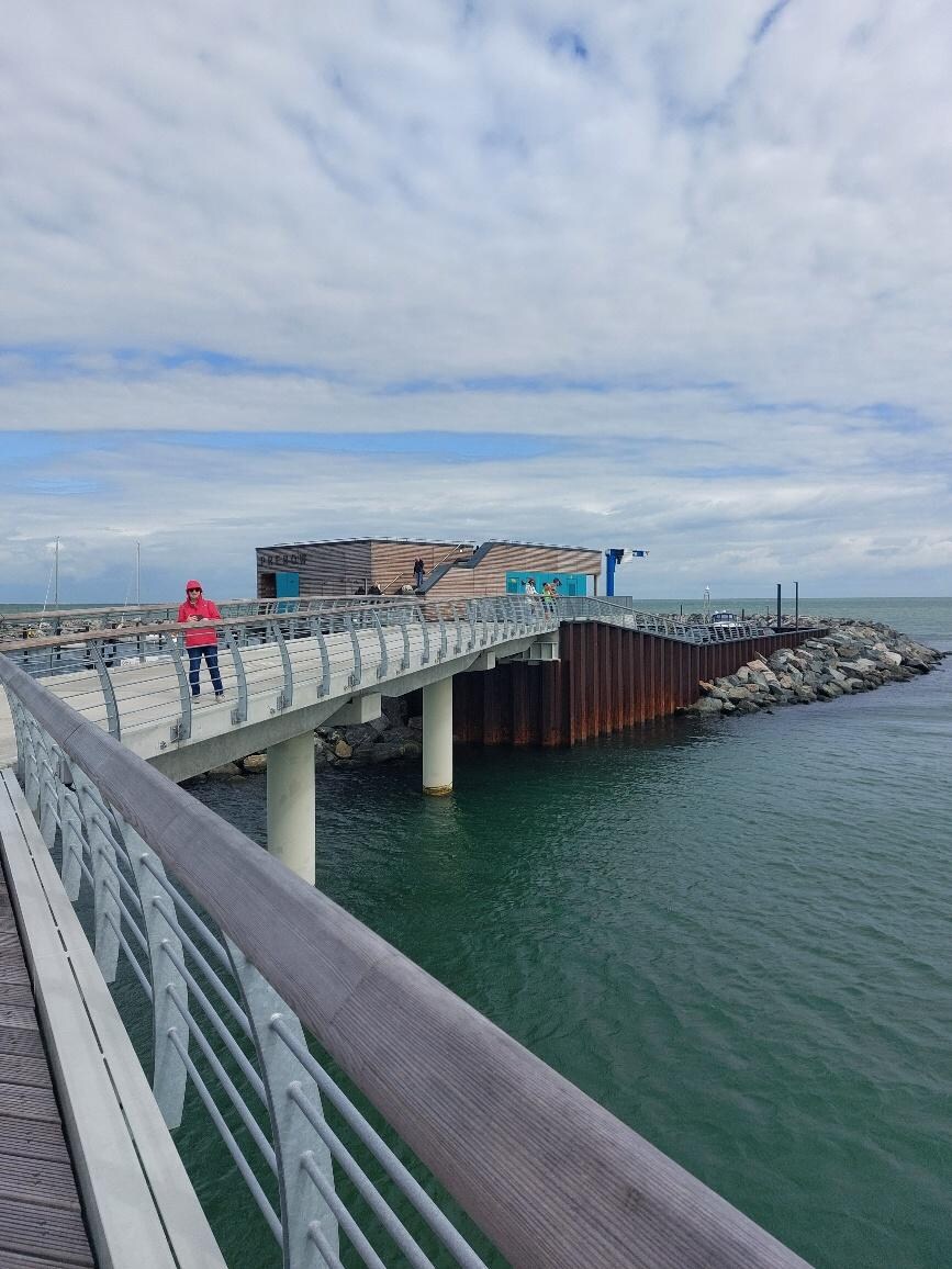 Prerow, 
neue, lange Seebrücke