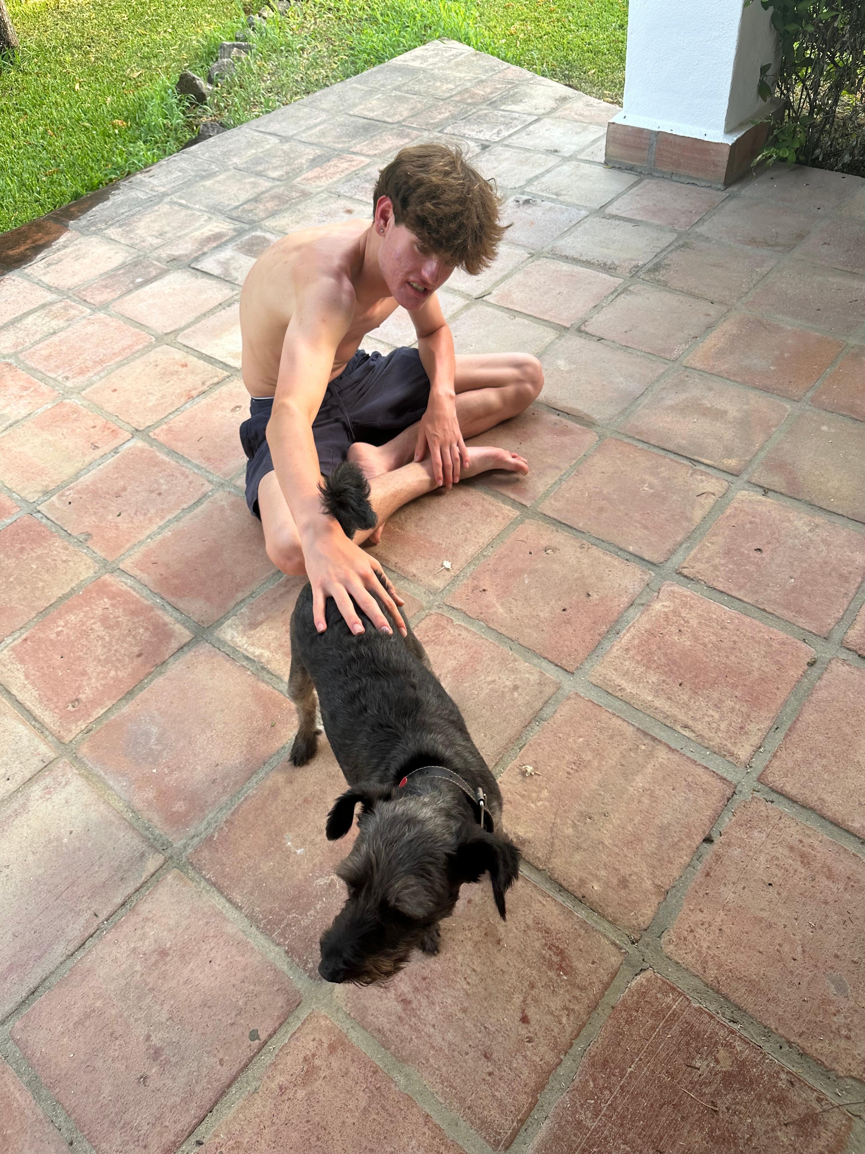 Dog visits.