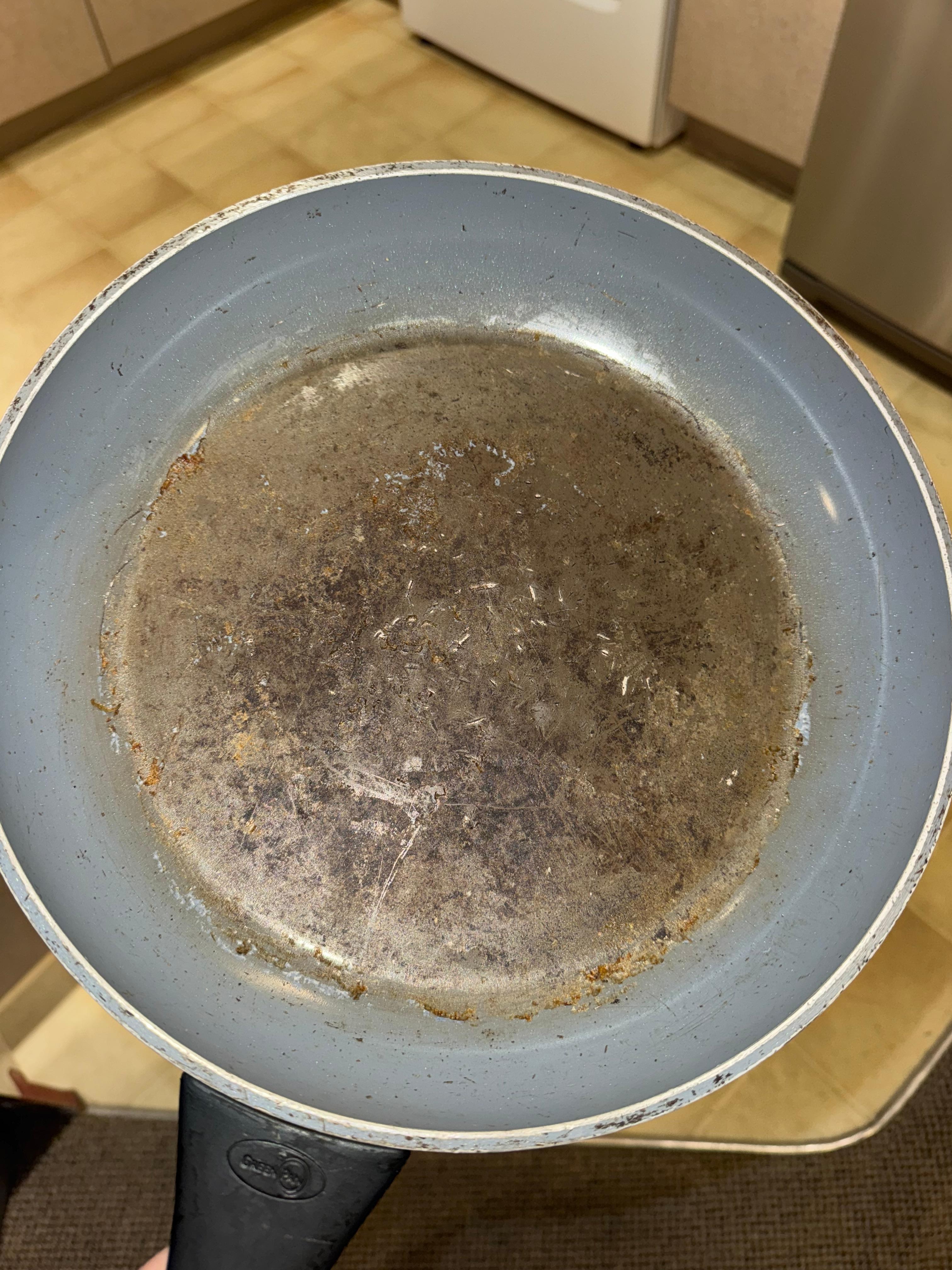 Dirty dishes, it was nasty crusted 