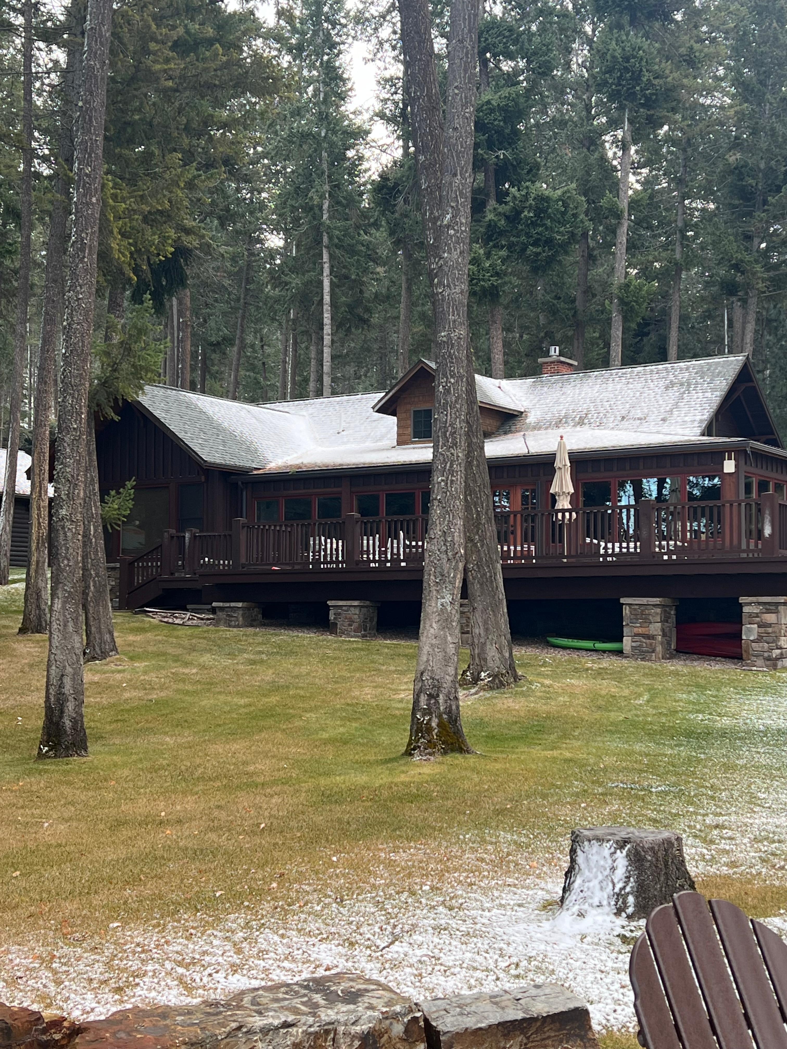 View of the house from the lake 
