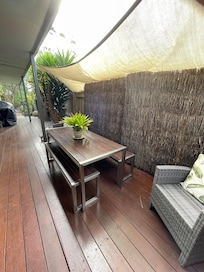 Back outdoor decking