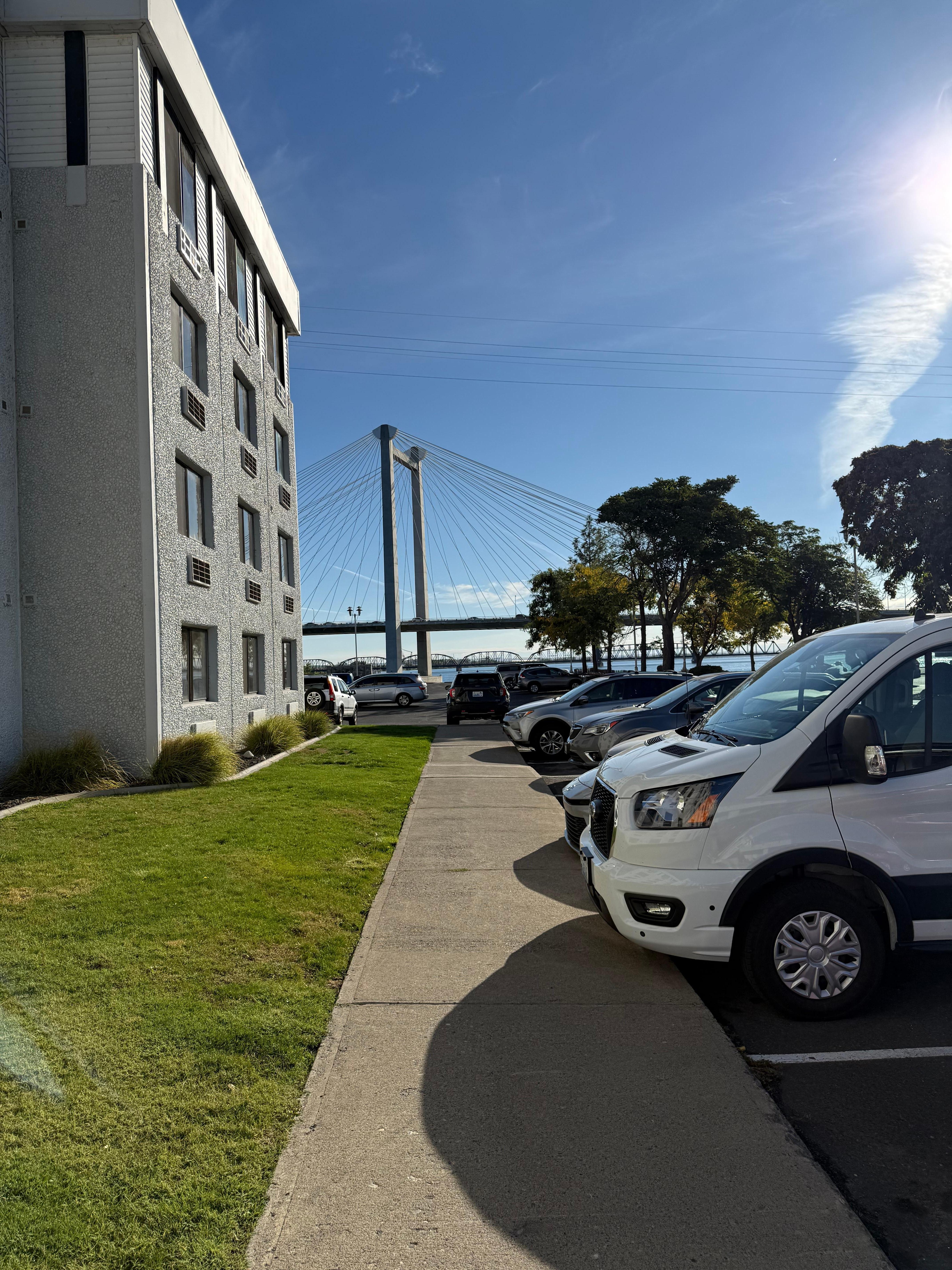 Taken in the parking lot