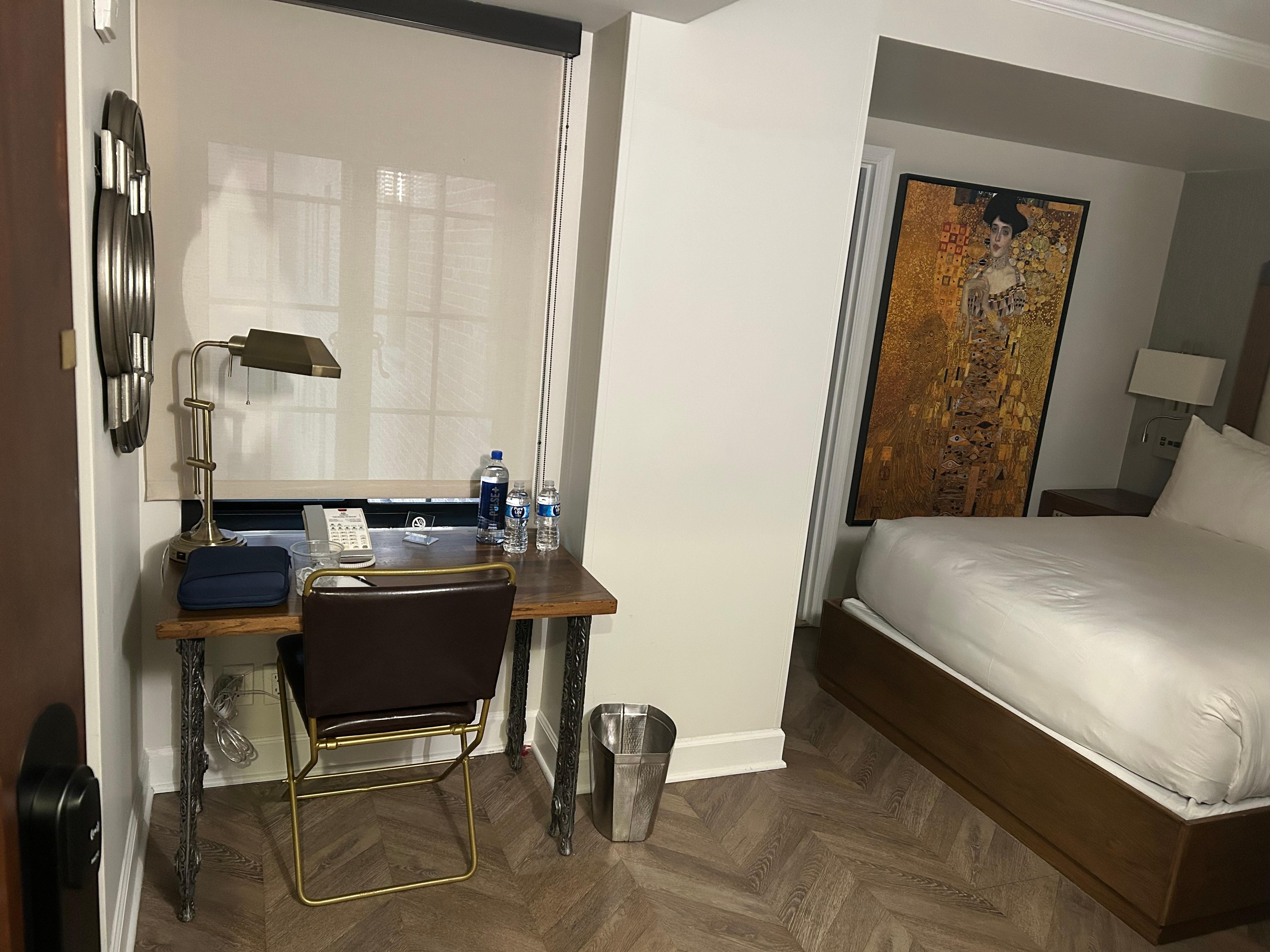 The desk was perfect for working on my laptop