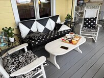 Evening snacks on the porch