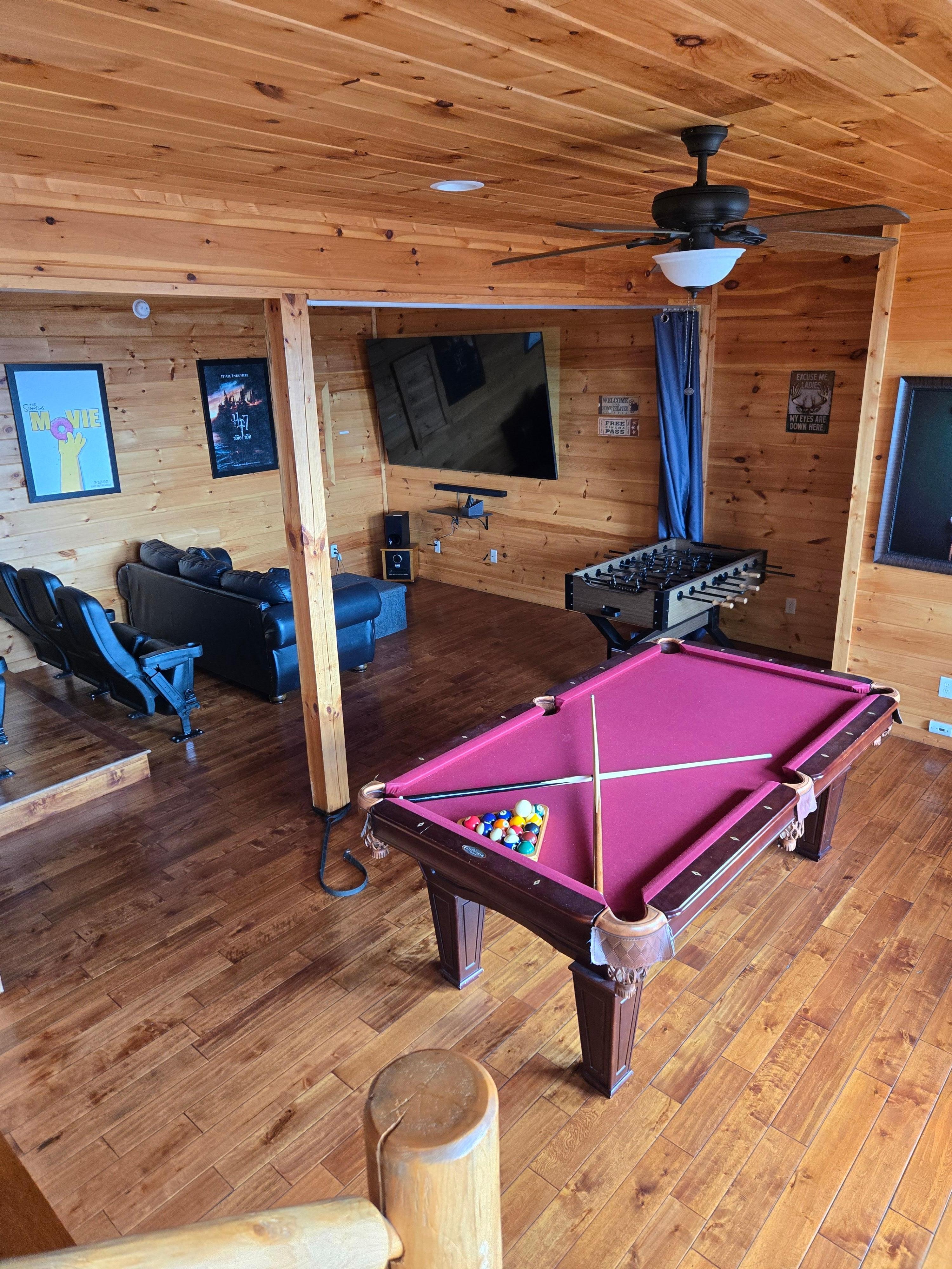 Movie area much nicer than the picture shows