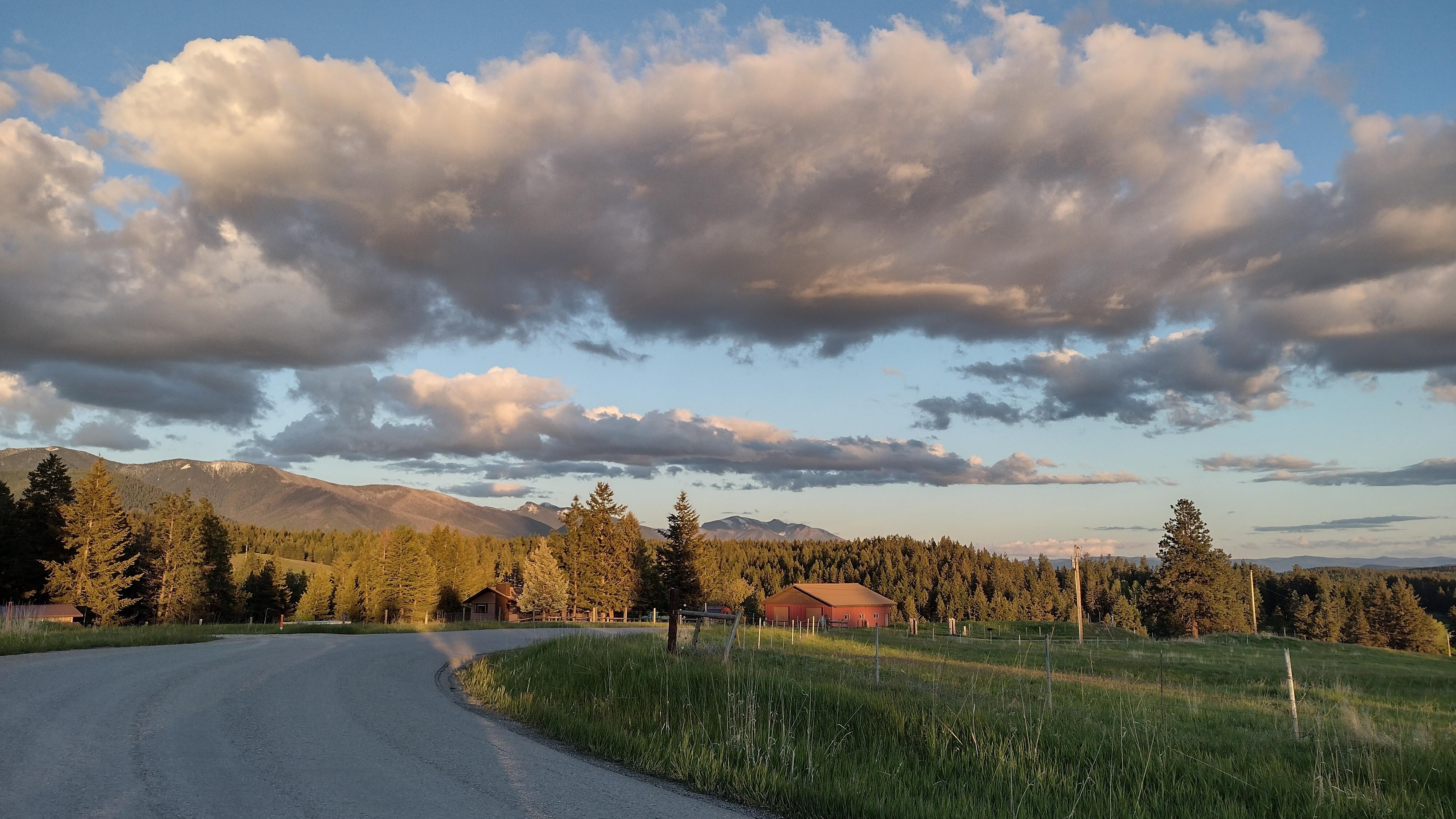 A few miles up the road. Nice view!