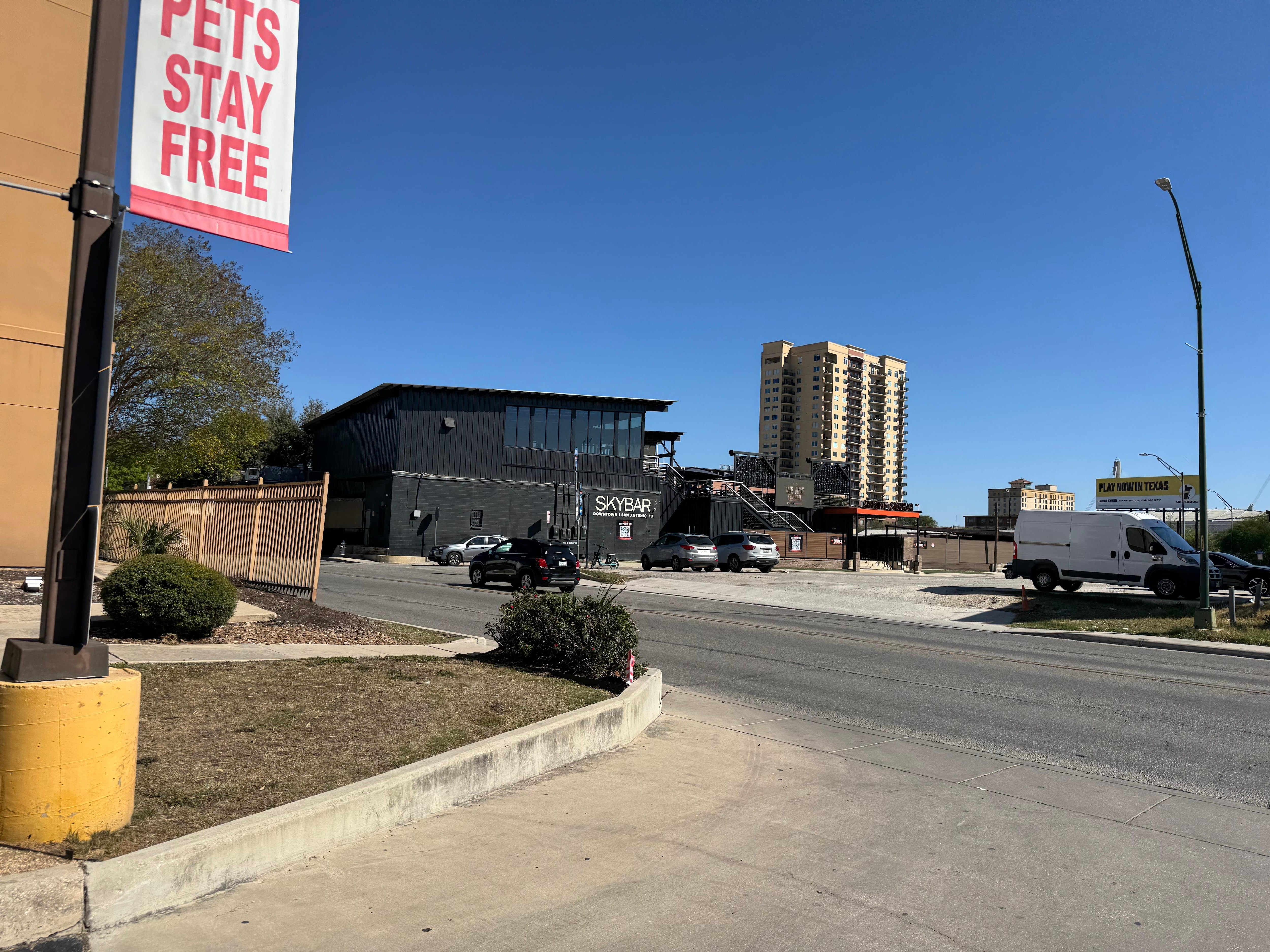 Fun bar with rooftop area. 