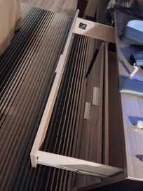 Top drawer, missing panel.