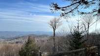 Lookout view on the bend going into Beech Mountain Town