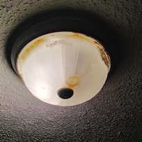 Moldy light fixtures