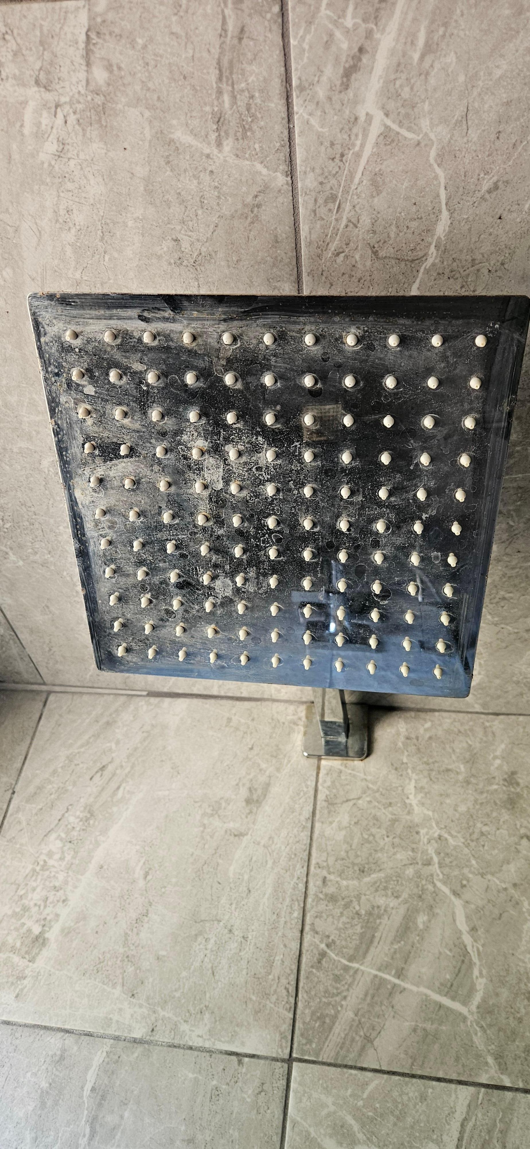 Residue on shower head 