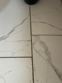 Hair all over the bathroom