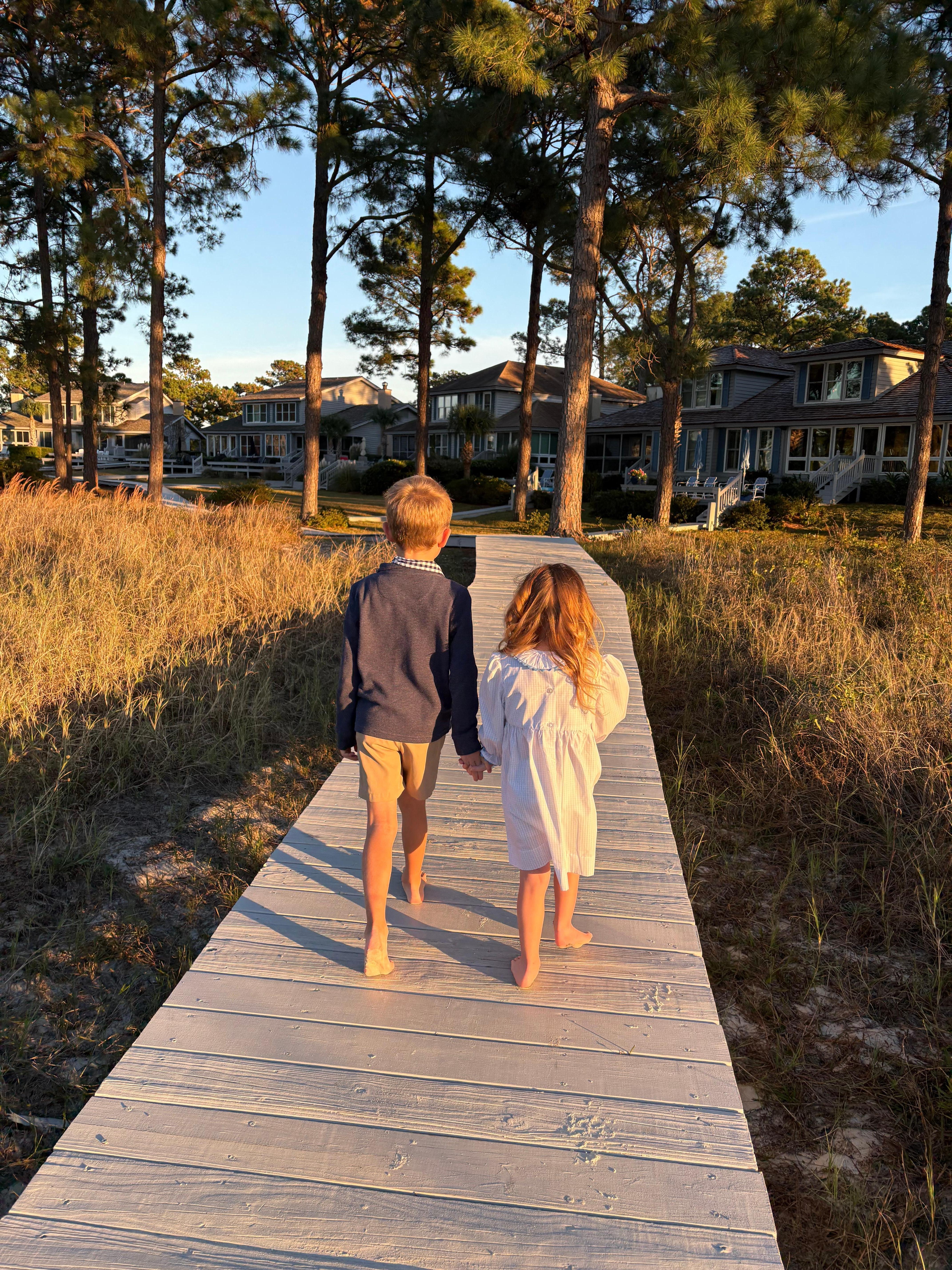 Walking back from the beach…