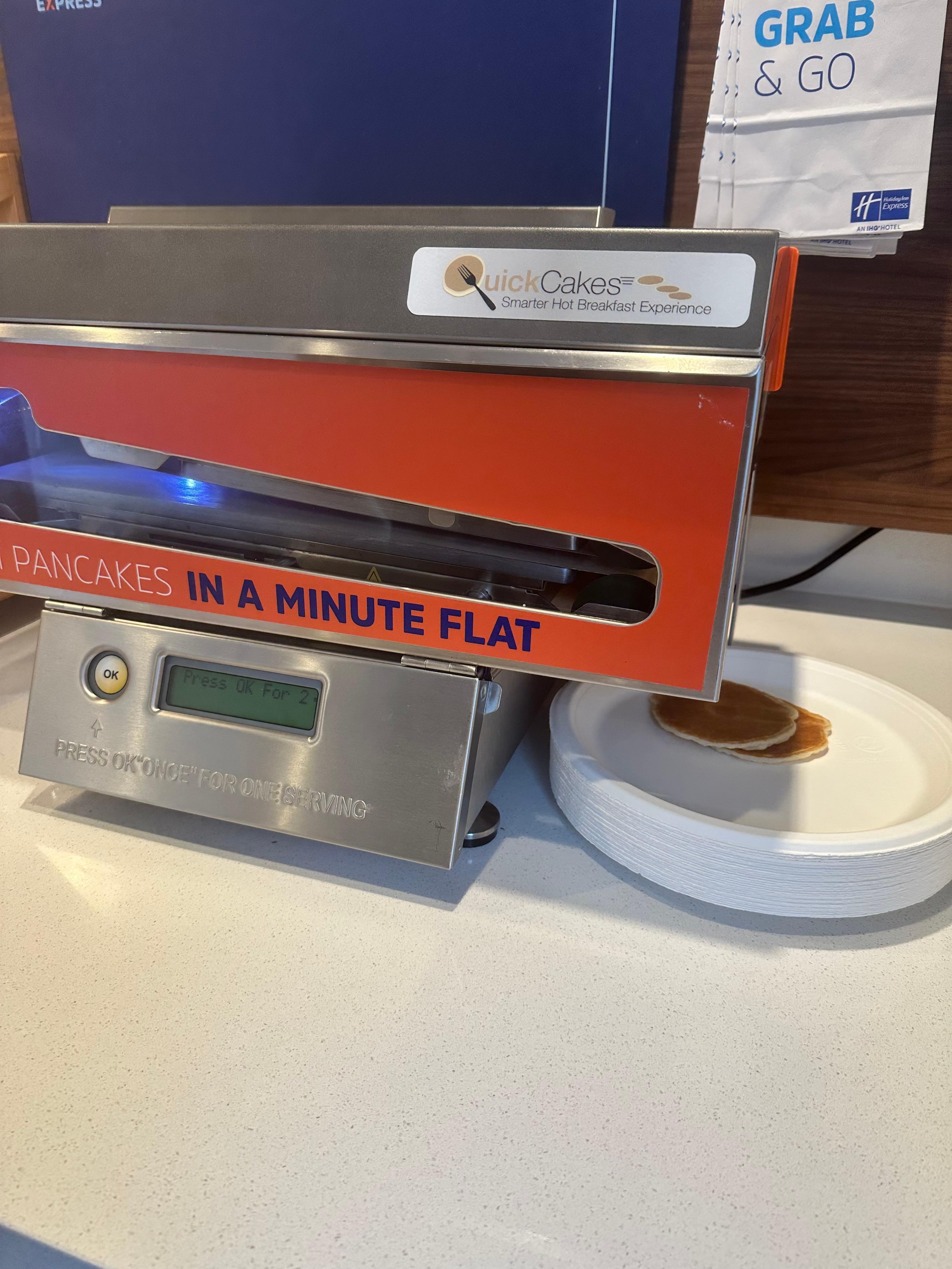 They have a pancake making machine!