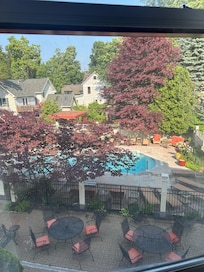 A view of the pool from our room