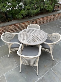 Patio table and chairs