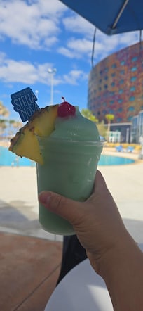 Drinks from the pool bar