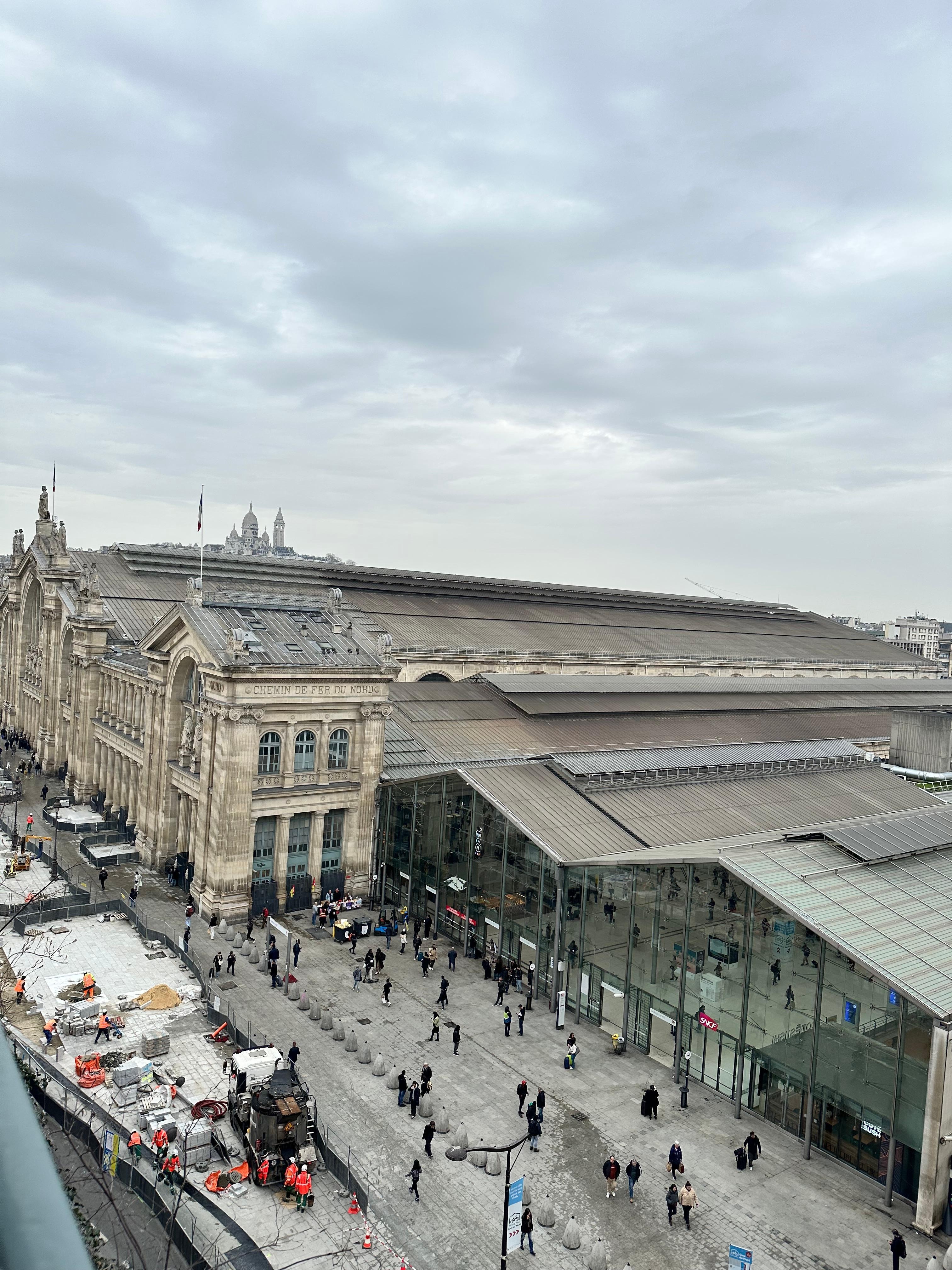 Gare du Nord View from the 7th floor room