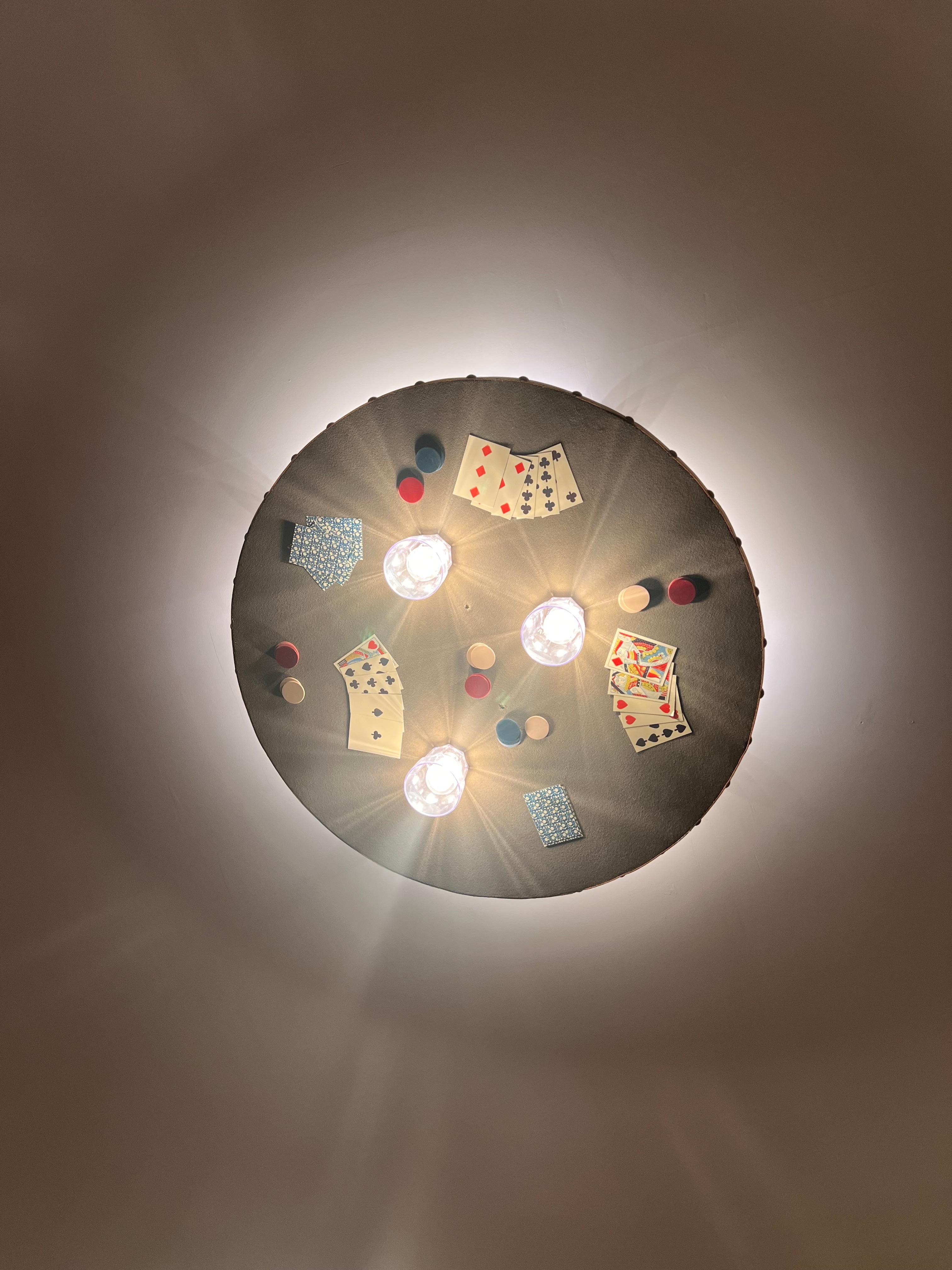 Center of the room Overhead light