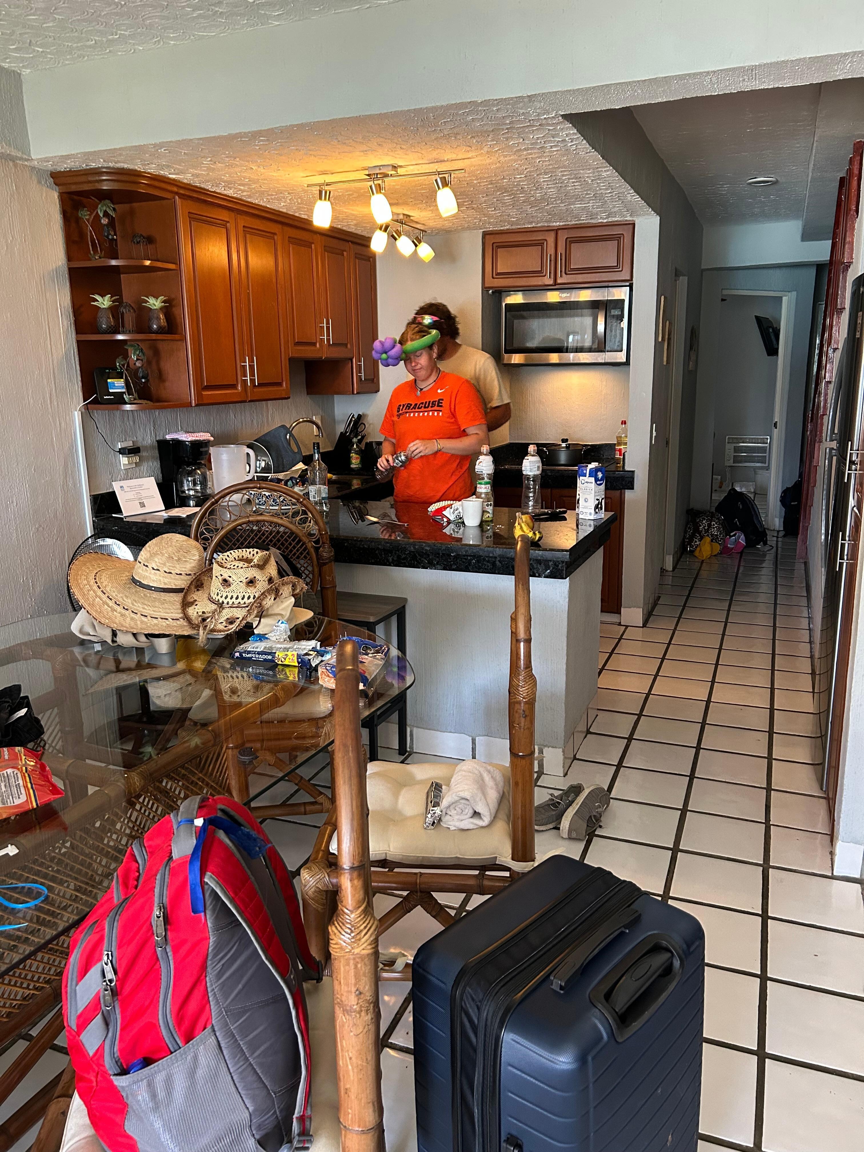 Kitchen with one of the 20 somethings