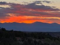 Sunset view from patio.