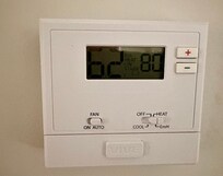 This was the highest temperature we could get it at with the fireplace running.