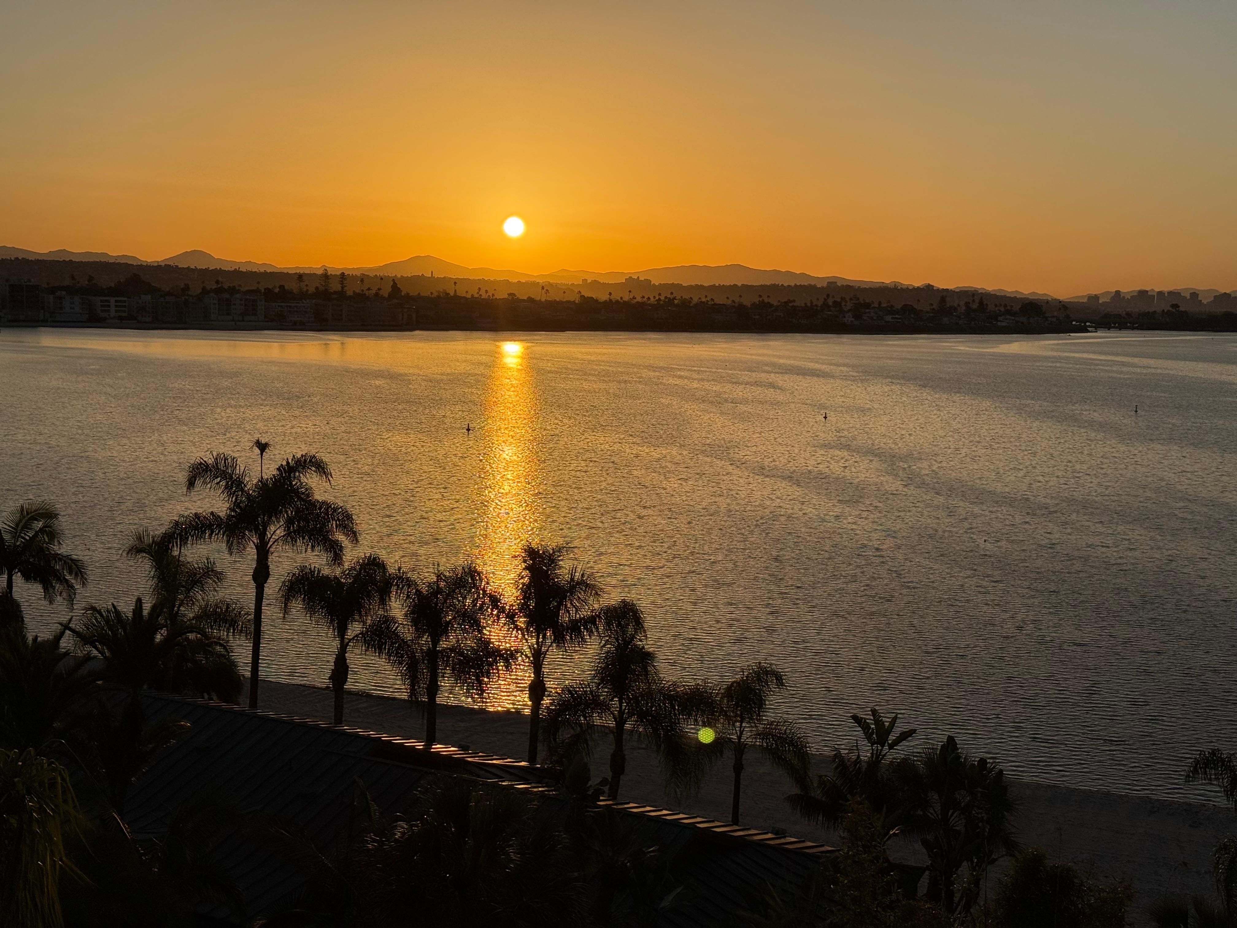 Sunrise from our balcony