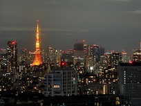 View of Tokyo tower from the room.