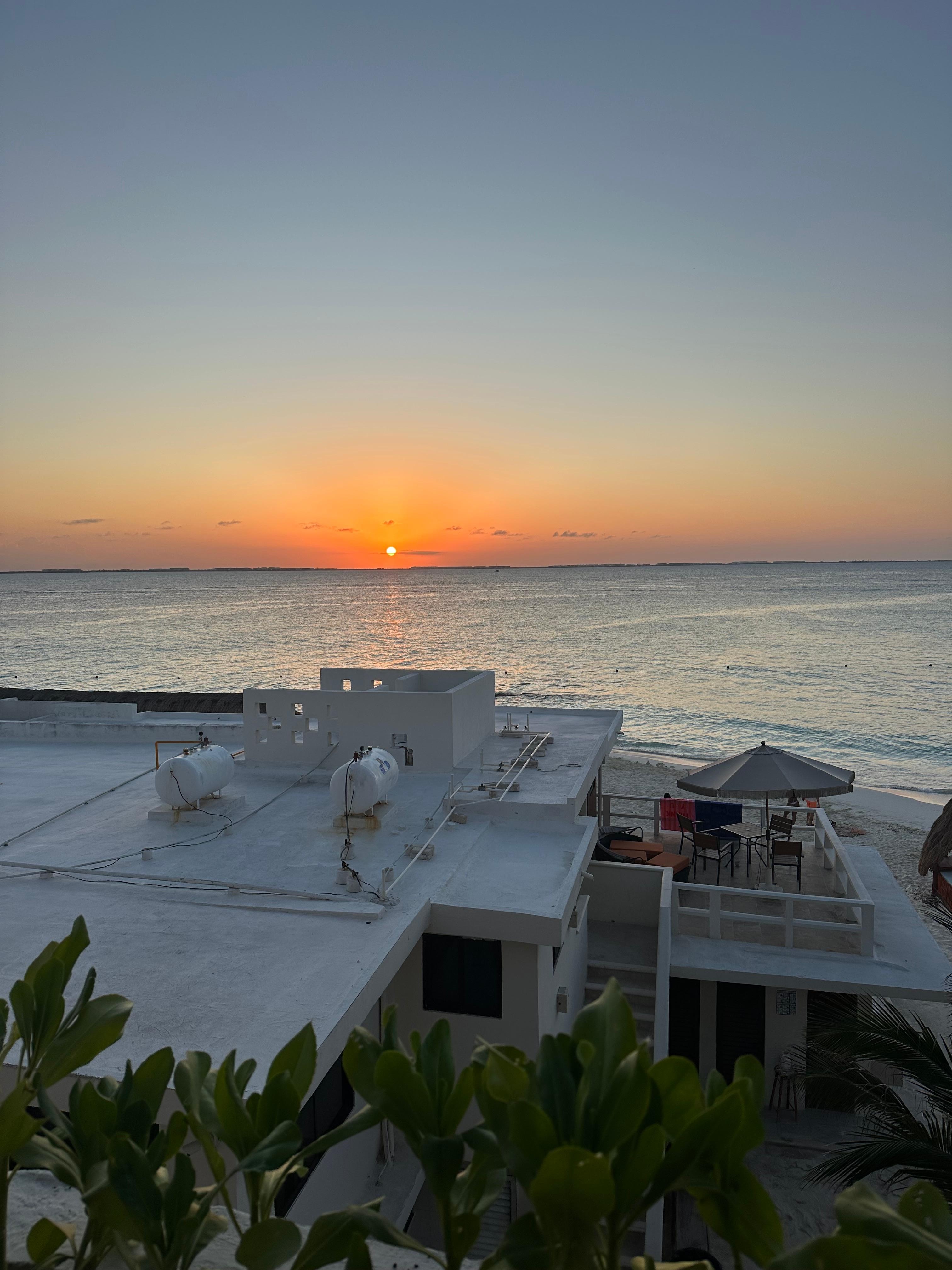 Sunset view from room
