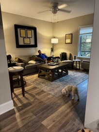 Living room on middle floor