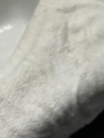 Stained towel