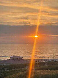 Lovely view of sunset from balcony