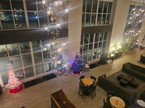Lobby at Christmas