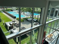 View from the workout gym area