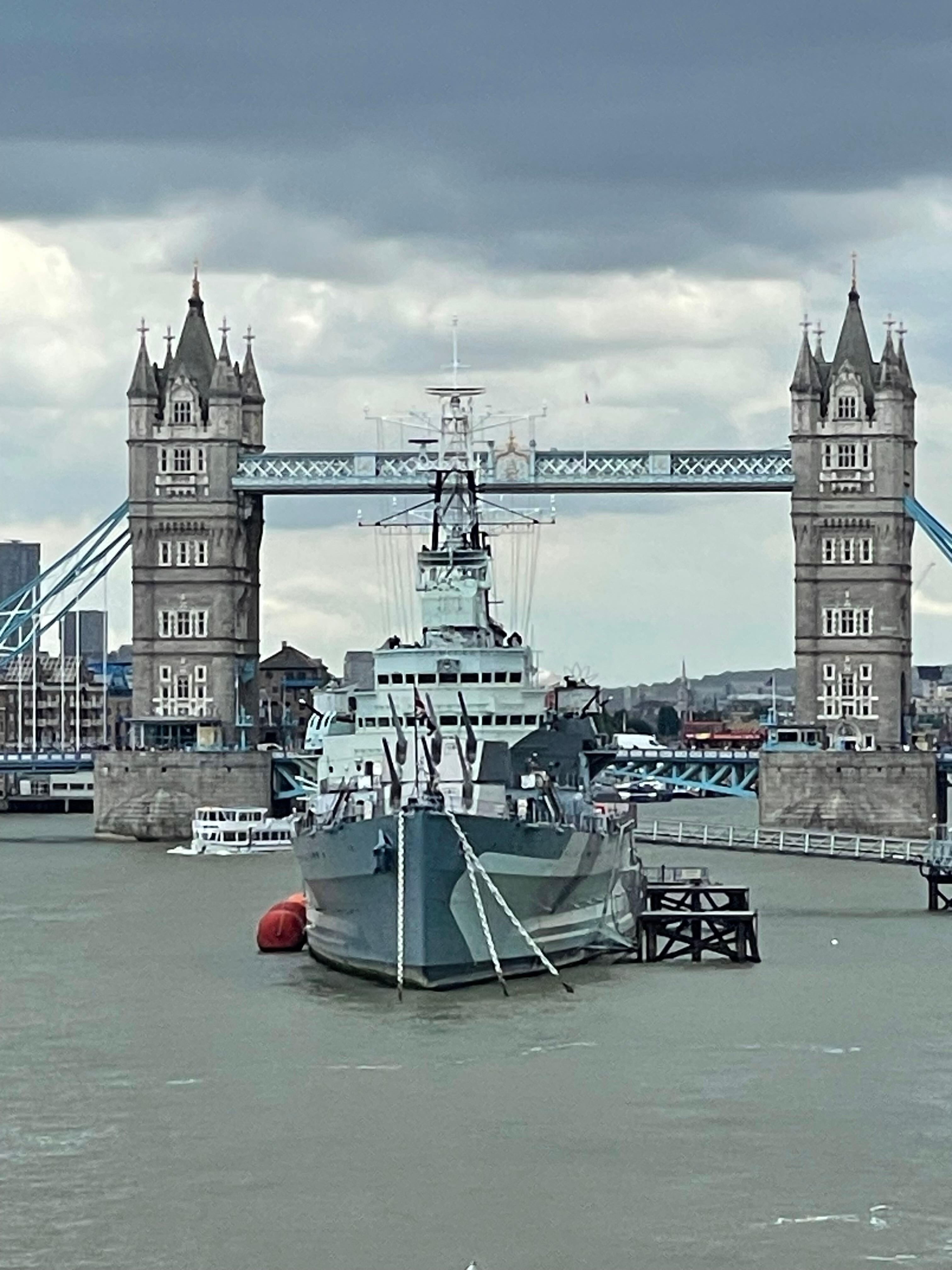 HMS Belfast and Tower bridge