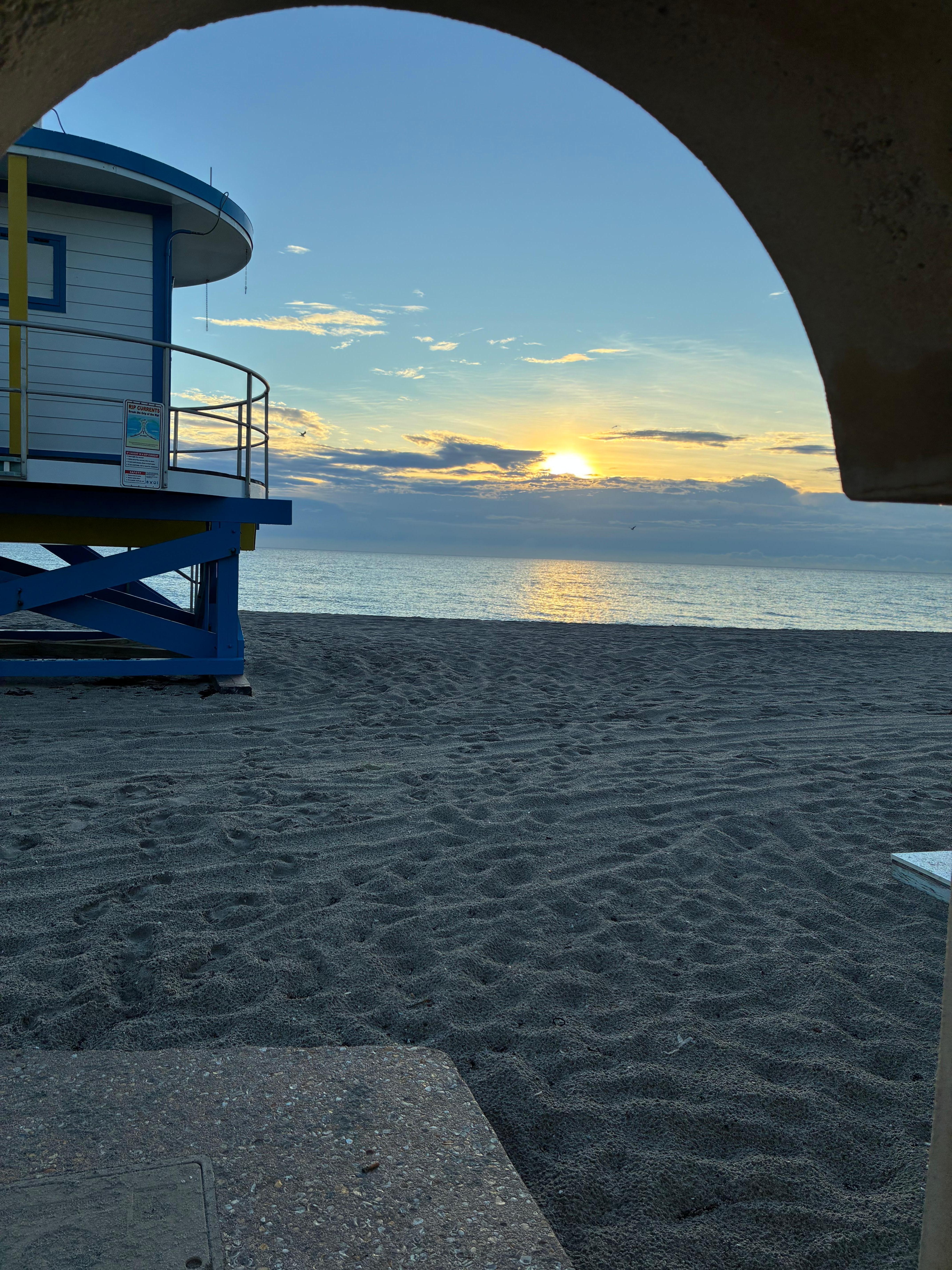 Sunrise over Hollywood Beach